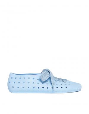 Синие пляжные туфли на плоской подошве с вырезами Galene F-Troupe. Цвет: пастельный голубой