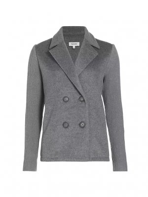 Двубортный шерстяной пиджак Singrid , серый Splendid