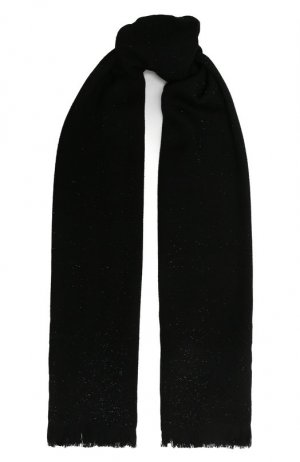 Шерстяной шарф Giorgio Armani. Цвет: чёрный