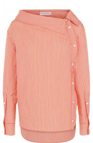 Блуза свободного кроя в полоску Altuzarra. Цвет: оранжевый