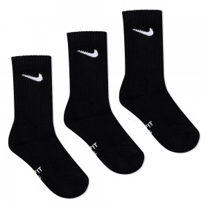 Детские носки Dri-FIT Performance Basic Crew 3-Pack Nike. Цвет: черный