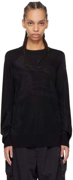 Черный жаккардовый свитер , цвет Black Y-3