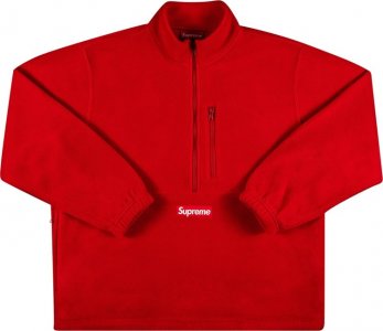 Пуловер x Polartec Half Zip Pullover 'Red', красный Supreme