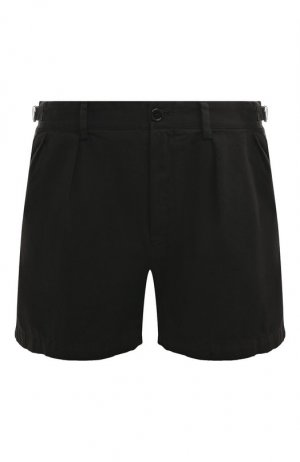 Хлопковые шорты Dries Van Noten. Цвет: чёрный