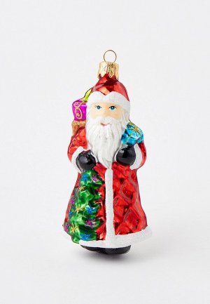 Елочная игрушка Грай Дед Мороз с ёлочкой. Цвет: разноцветный