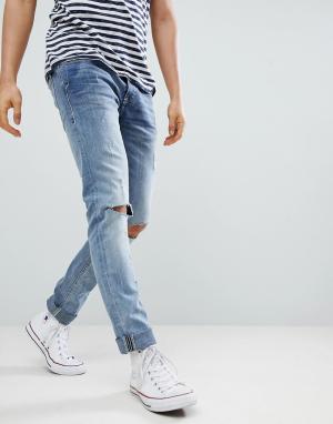 Рваные джинсы скинни с потертостями Cirrus Blend. Цвет: серый