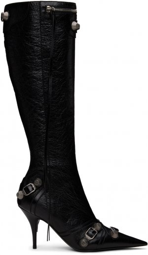 Черные ботинки Cagole высотой 90 мм Balenciaga