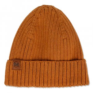 Шапка Knitted Hat N-Helle Mustard Buff. Цвет: коричневый