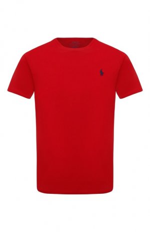 Хлопковая футболка Polo Ralph Lauren. Цвет: красный