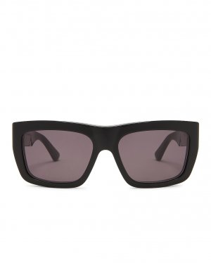 Солнцезащитные очки New Triangle Acetate, цвет Shiny Black Bottega Veneta