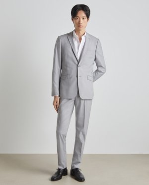 Полосатые мужские костюмные брюки , серый Easy Wear