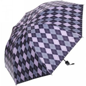 Мини-зонт , механика, 3 сложения, купол 95 см., для женщин, мультиколор Ultramarine. Цвет: rgb/фиолетовый/розовый/сиреневый