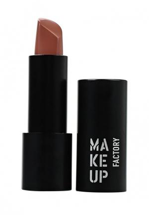Помада Make Up Factory Устойчивая полуматовая  Magnetic Lips semi-mat&long-lasting, т.230 нюдовый персик. Цвет: розовый
