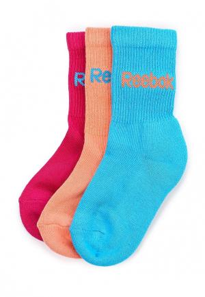 Комплект носков 3 пары Reebok. Цвет: разноцветный