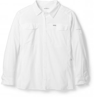 Рубашка с длинными рукавами Silver Ridge Lite — женские размеры больших размеров , белый Columbia