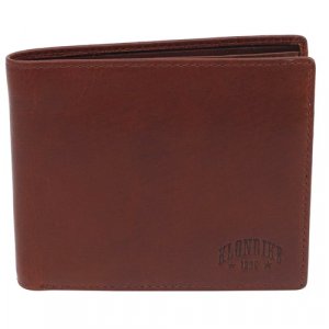 Бумажник KD1120-03, фактура гладкая, коричневый KLONDIKE 1896. Цвет: коричневый