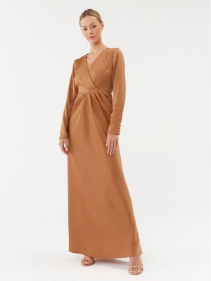 Вечернее платье стандартного кроя Yas, коричневый YAS