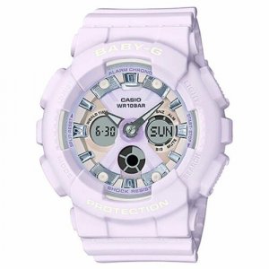 Наручные часы BA-130WP-6A, розовый, черный CASIO. Цвет: розовый/черный/серебристый/фиолетовый