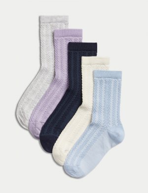 5 пар носков из хлопковой смеси , мульти Marks & Spencer