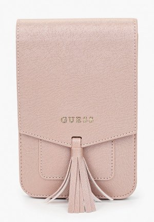 Сумка Guess для смартфонов Wallet Bag Saffiano look Rose. Цвет: розовый