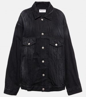 Джинсовая куртка City Paris, черный Balenciaga
