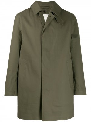 Короткое пальто DUNOON Mackintosh. Цвет: зеленый