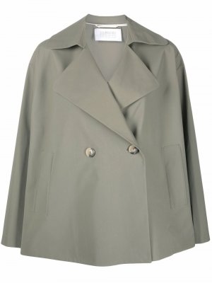 Double-breasted oversized jacket Harris Wharf London. Цвет: зеленый