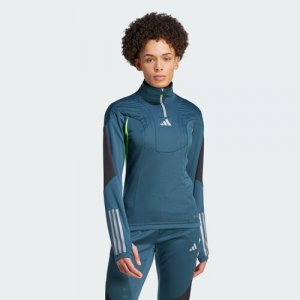 Олимпийка Tiro 23 Competition Winterized, размер XL INT, синий adidas. Цвет: зеленый/синий