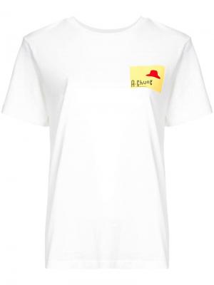 Футболка с логотипом Alexa Chung. Цвет: белый