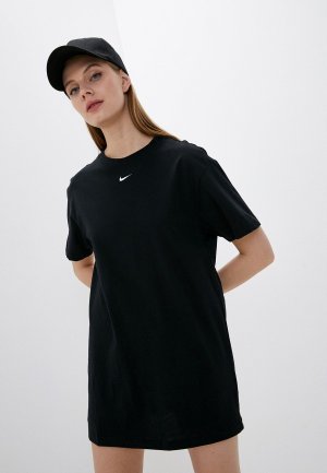 Платье Nike W NSW ESSNTL SS DRSS. Цвет: черный