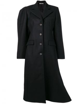 Пальто асимметричного кроя Aalto. Цвет: черный