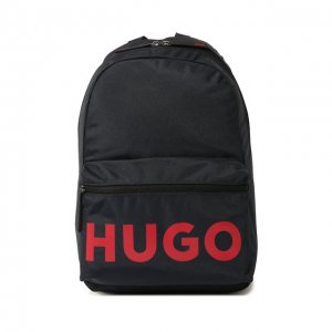 Текстильный рюкзак HUGO. Цвет: синий