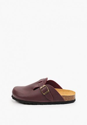 Мюли Footwell Burgundy. Цвет: бордовый