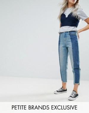Прямые джинсы со вставками Urban Bliss Petite. Цвет: мульти