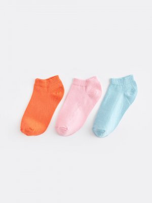 Базовые пинетки для девочек, носки, 3 предмета LCW ECO, коралл Eco