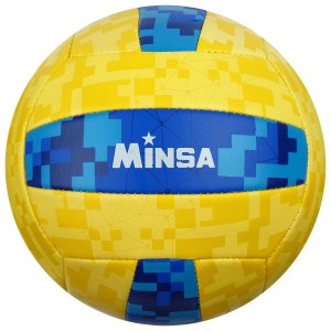 Мяч волейбольный minsa, пвх, машинная сшивка, 18 панелей, размер 5 MINSA