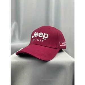 Бейсболка Авто кепка Джип мужская женская, размер 55-58, бордовый JEEP. Цвет: бордовый