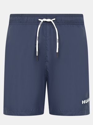 Плавательные шорты HUGO. Цвет: темно-синий