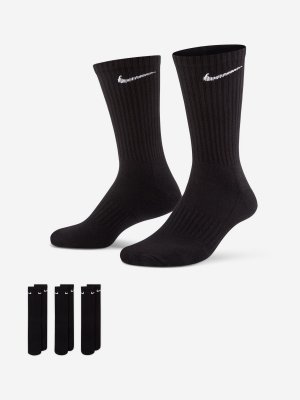 Носки Everyday Cushioned, 3 пары, Черный Nike. Цвет: черный
