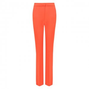 Шерстяные брюки David Koma. Цвет: оранжевый