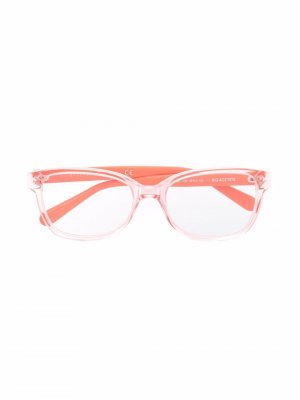 Очки в прозрачной оправе Stella McCartney Eyewear. Цвет: оранжевый