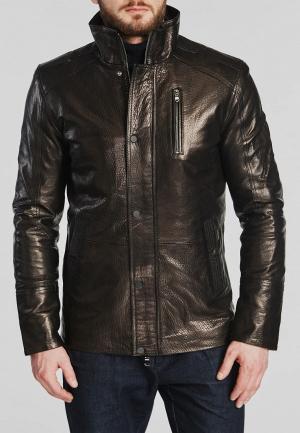 Куртка кожаная Mondial. Цвет: коричневый
