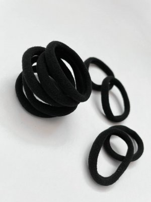 Резинки для волос (40 мм, 10 шт.) Black Star Wear. Цвет: черный