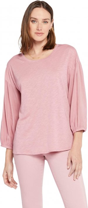 Крестьянская футболка NYDJ, цвет Vintage Pink Nydj
