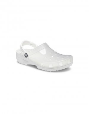 Классические полупрозрачные кроксы белого цвета -Белый Crocs