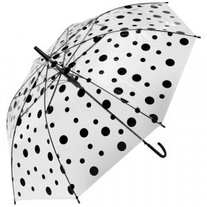 Зонт-трость, мультиколор, бесцветный ЛАС ИГРАС. Цвет: бесцветный/черный/микс