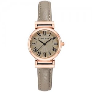 Наручные часы ANNE KLEIN Leather, бежевый, золотой. Цвет: розовый/золотистый/серый