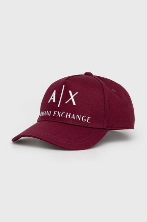 Хлопчатобумажная шапка , гранат Armani Exchange