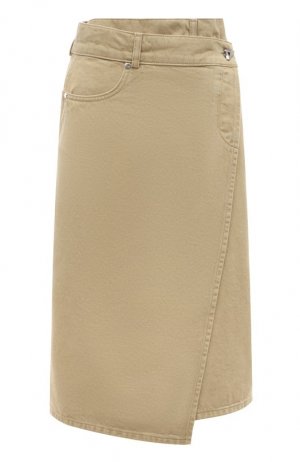 Джинсовая юбка AERON. Цвет: бежевый