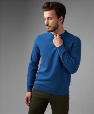 Пуловер трикотажный KWL-0678-1 DBLUE HENDERSON. Цвет: темно-голубой